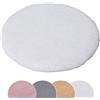 HEQUN Tappeto Salotto Morbido Piccolo Camera da Letto Tappeto，bianco：45X45CM | Moderno superficie setosa e morbida al tatto, ideale per salotto, camera da letto o cameretta dei bambini antiscivolo