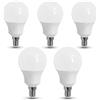 ZONE LED Set di 5 lampadine a LED, attacco E14, angolo di diffusione 200°, Termoplastica, bianco caldo (3000 K)., A60, 9W (5-er Pack), E14