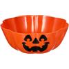 Awleynz Ciotola per caramelle di Halloween, trick or treat, ciotola di zucca in plastica, grande ciotola di Halloween per piatti di frutta, porta snack, decorazione per feste