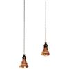 Supertool 2 catenine luminose da 50 cm, estensioni decorative per lampade a sospensione, per ventilatori a soffitto, bagno, camera da letto, color champagne