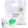 Resin Pro ArtSoap EasySoap - Base per Saponi Artigianali 1 kg Trasparente con Colorante in Regalo Verde, Basi per la creazione di saponi Facile, Sicura e Versatile, Base per Sapone