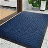 Yimobra Zerbino per porta anteriore, resistente per tutto l'anno, per ingresso della casa, garage e giardino, in gomma naturale antiscivolo, non stinge, 92 x 61 cm, colore: blu