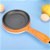 Generic Mini Padella Elettrica Antiaderente Multifunzione per Colazione Arancione 4 Impostazioni Spegnimento Automatico e Protezione a Bassa Potenza