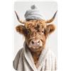 OnlyWow© Tappetino Doccia Accessori Per Bagno Tappeto Memory Foam Bathmat | 50x80 cm - Rettangolare - Bathroom Mat Assorbente Lavabile Moderni Highlander scozzese - Accappatoio - Mucca - Animali
