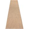 rugsx Tappeto SION effetto sisal, tessitura piatta, resistente e facile da pulire, interno & esterno, soggiorno, camera, balcone, terrazza - naturale 80x200 cm