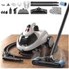 SIN SHINE Pulitore a Vapore 2000W, Serbatoio 2L, 16 Accessori, Bianco | 135°C Alta Temperatura, 60 Min di Vapore, Portata 5,3 m, Per Casa, Bagno, Fughe, Divano e Auto