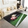 Loussiesd Tappeto da rugby per bambini, per soggiorno, camera da letto, ingresso interno, in microfibra, 150 x 200 cm