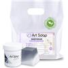 Resin Pro ArtSoap EasySoap - Base per Saponi Artigianali 1 Kg Trasparente con Colorante in Regalo Grigio Space, Basi per la creazione di saponi Facile, Sicura e versatile, Base per Sapone