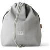 monbento - Borsa Termica Fresh grigio Coton - Borsa Porta Pranzo Termico 5,7 L con Tracolla Rimovibile - Lunch Bag Ideale per Trasportare Lunch Box + Borraccia + Posate in Ufficio o Picnic