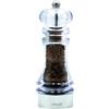 Bisetti Macina Pepe Manuale Perugia in Acrilico, Macinino Manuale per Pepe con Macina in Acciao Temprato per Macinatura Precisa, Trita Pepe Resistente, Elegante e Made in Italy - BISETTI (18 cm)