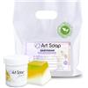Resin Pro ArtSoap EasySoap - Base per Saponi Artigianali 1 kg Trasparente con Colorante in Regalo Giallo Autumn, Basi per la creazione di saponi Facile, Sicura e Versatile, Base per Sapone