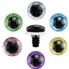 GUDQVOZIHG 60 Pezzo Occhi Di Sicurezza Per Gli Animali All'Uncinetto, Occhi Di Plastica Per Teddy, Glitter Colorati Occhi Di Sicurezza, 9-18mm, Per Cucire Giocattoli Animali Peluche