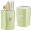 Alyxen 2 Pezzi Universal Porta Coltelli Cucina, Ceppo Portacoltelli senza Coltello con 8 Fessure e Fori di drenaggio per Coltelli da cucina