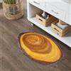 KRIPINC Tappeto Bagno Diatomite con Motivo Anelli Albero, Stile C 50x80cm | Tappetino Antiscivolo Irregolare, Assorbente & Asciugatura Rapida, Tappeto Piccolo per Doccia Ingresso Salotto Scendiletto