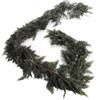 HWGING Ghirlanda natalizia artificiale verde in cedro finto con aghi di pino, 1,8 m, ghirlanda di pino del Norfolk per festività, camino, finestra, scale, decorazione per interni ed esterni (2,75 m/9 piedi)