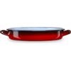 briebe Casseruola bassa induzione 40 cm, Casseruola 7 L Acciaio smaltato vetrificato, Adatta Piano cottura, Fuoco, Gas, Forno, Ristoranti/Casa, Ignea Vintage Rosso
