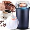 Retoo Macinacaffè elettrico con coltello a percussione in acciaio inox, macina in ceramica, macinatura grossolana regolabile