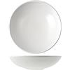 H&H Denver Set 6 Piatti Fondi, Stoneware, Bianco, 20cm