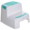 Dreambaby Sgabello Due Gradini Bianco/Azzurro Acqua, White