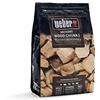 Weber Tronchetti di legno di hickory/accessorio BBQ, trucioli per affumicatura naturale per il barbecue, aroma speziato con nota di fumo decisa, 1,5 kg