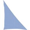 Roanoer Tenda parasole triangolare, 4 x 5 x 6,8 m, in tessuto HDPE, traspirante, con corde di fissaggio, per giardino, terrazza, balcone, esterno
