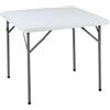 Briconess.com Tavolo Quadrato Pieghevole 85x85x74h cm con Struttura in Acciaio e Piano in ABS Square Table
