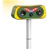 YRHWS Repellente per gatti a ultrasuoni, deterrente per gatti, alimentato a energia solare e USB, con sensore di movimento PIR e luce lampeggiante, 2 modalità, impermeabile, repellente per animali selvatici
