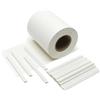 TANIASHOP Striscia Fascia Frangivista in PVC 19cm X 35mt 450 g/m² con 25 Clip di Fissaggio Rotolo Frangivista Protezione della Privacy Recinzione Balconi Ringhiere Cancello Resistente ai Raggi UV (Bianco)