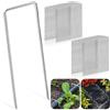 YARVPUV 50 Picchetti in Acciaio Zincato a U per Telo Pacciamatura, Vellón Antihierba, Vellón de Jardín - 150x40 mm