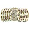 Boutique De FGG Picco Pochette e Clutch Cristallo Donne Strass Borse da Sera Sposa Borsetta da Matrimonio com Punte,Mini