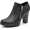 IF Fashion Scarpe da Donna Francesine Ricamo Tacco Grosso Pelle Sintetica CH1990