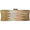 Boutique De FGG Borsa da sera lunga con strass per donne, pochette formale con strass da festa, borsa da sera in cristallo per matrimoni, Piccolo
