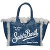 Saint Barth Mc2 Donna Borsa A Mano Cotone COL0001-Denim Dark