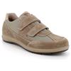 ENVAL SOFT 77713222 Scarpa Uomo Primaverile col Tortora in Pelle E Tessuto con Strappi Comoda Made in Italy
