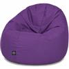 PATCH HOME Patchhome - Pouf 2 in 1, cuscino da pavimento, poltrona a sacco da gaming, per adulti e bambini, con imbottitura, Ø 125 cm, viola (purple)