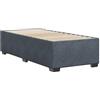 vidaXL Giroletto senza Materasso Grigio Scuro 80x200 cm Velluto