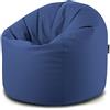 CAB PUFF SACCO XXL POLTRONA ECOPELLE BLU MIS.95XH.130 CM INTERNO IN POLISTIROLO MORBIDO E SFODERABILE CON LAMPO DISPONIBILE IN 10 COLORI
