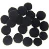 Zasy 15mm Palline di Feltro di Lana Fai da Te Ghirlanda Perline Accessori di Gioielli di Moda Fatti a Mano 20 Pezzi (Nero)