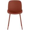 STONES HOME FURNITURE Eva - Sedia in polipropilene ruggine 4 pz