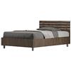 BS COM Letto una piazza e mezza contenitore 120x200 testata dritta con doghe noce