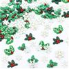 PPGGOPP Fiocco di Neve Decorazione, 60pcs Mini Fiocchi di Neve Ornamenti, Mini Ornamenti Natalizi, Resina Addobbi Natalizi, Mini Fiocchi di Neve, Ornamenti Natalizi in Miniatura in Resina