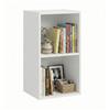MAKA change your life quality MAKA Libreria da Terra in Legno, Libreria Verticale Salvaspazio con Ripiani, Scaffale Moderno da Parete per Soggiorno, Ufficio e Camera, Mobile con Ripiani (Bianco, 2 Ripiani)