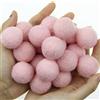 Zasy Foam Filled 30mm Palline di Feltro di Lana Fai da Te Garland Beads Accessori di Gioielli di Moda 20 Pezzi (Rosa)