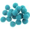 Zasy 15mm Palline di Feltro di Lana Fai da Te Ghirlanda Perline Accessori di Gioielli di Moda Fatti a Mano 20 Pezzi (Turchese)