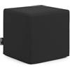 extroitaly Cubo - Pouf Poltrona Relax Prodotto Italiano (Portata 100Kg) per Sedersi Design Moderno, Poltroncine da Salotto, Camera da Letto, Giardino, in Ecopelle Idrorepellente (Nero)