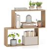 RELAX4LIFE Libreria Scaffale a 3 Ripiani, Libreria Esposizione in Legno, Dispositivo Antiribaltamento, per Studio, Soggiorno, Camera da Letto e Ufficio, 80 x 22 x 70 cm (Naturale)