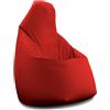 extroitaly Pouf Relax Loft Poltrona Sacco per Sedersi Ergonomico, Pouf a Sacco in Tessuto Antistrappo e Impermeabile, Comoda Poltrona Sacco Moderna, Made in Italy (ROSSO)
