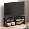 Furinno Turn-N-Tube - Mobile basso per TV a 3 livelli, gestione dei cavi | Montaggio senza attrezzi, per TV fino a 127 cm, centro di intrattenimento, console TV aperta, soggiorno, camera da letto