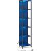 VASAGLE Scaffale a 6 Ripiani con Luce LED Dimmerabile, Libreria con Struttura in Acciaio, 30,3 x 40 x 178,6 cm, per Soggiorno, Camera da Letto, Ufficio, Nero Ebano LLS121B57