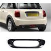 GSRECY Copertura decorativa per paraurti posteriore fendinebbia nera lucida compatibile con Mini Cooper F55 F56 F57 2014-2021
